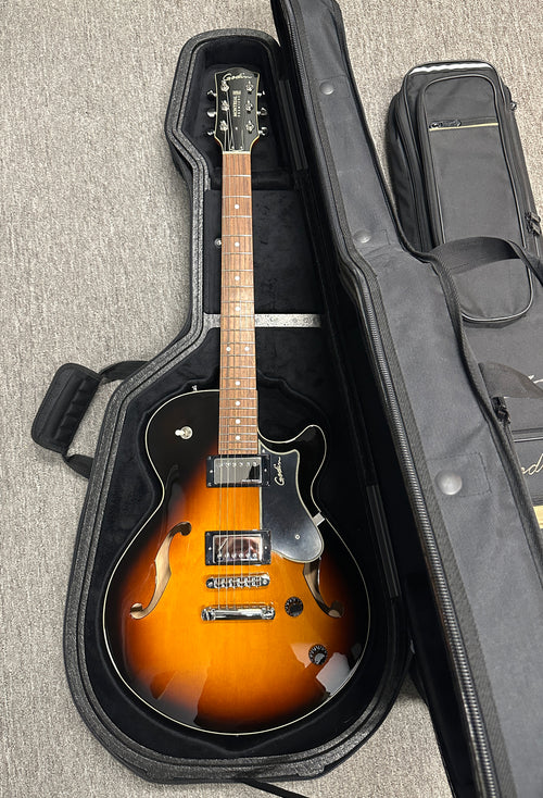 Used Godin Montreal Premiere HG (2018) - Sunburst #45107 with Hard Case and Original Gig Bag