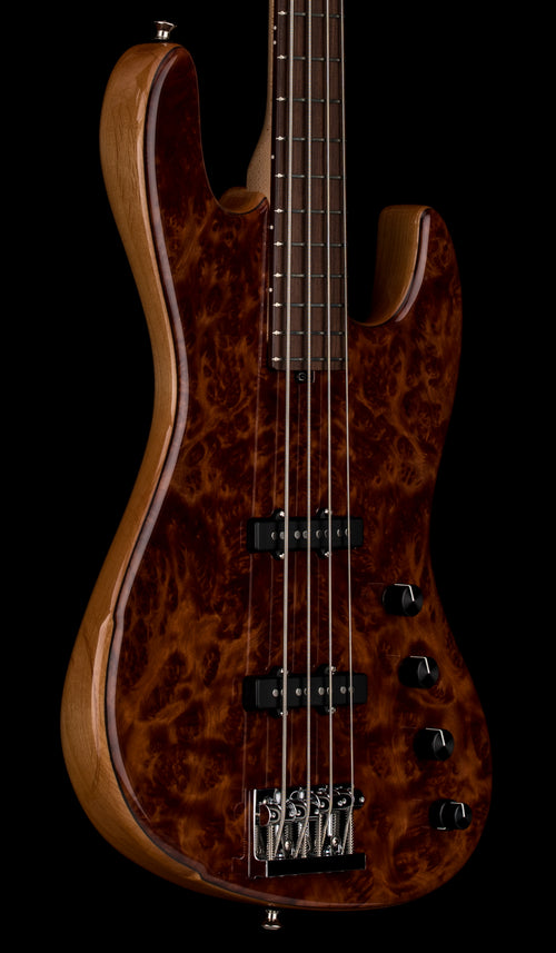 Used Sadowsky NYC Custom 21 Fret Redwood Lace Burl (2025) - Natural #9337 with Original Case