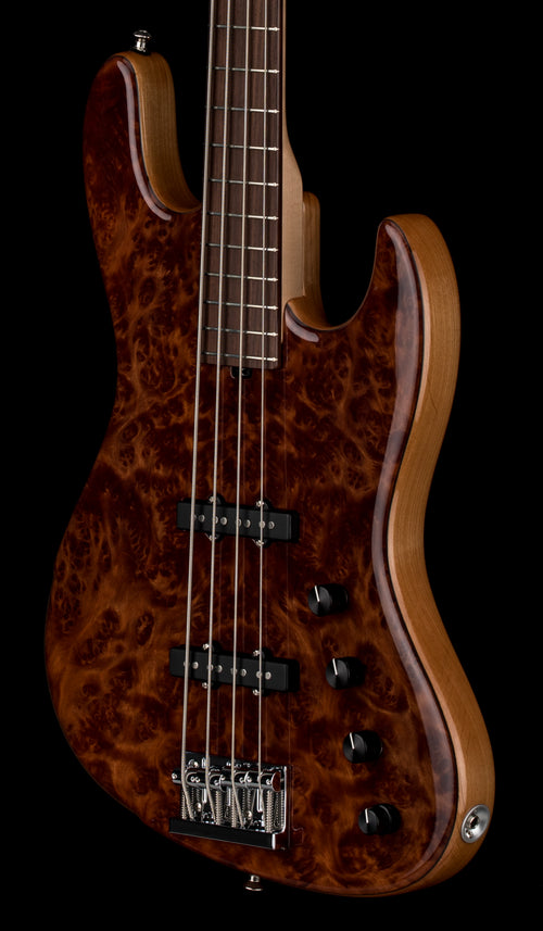 Used Sadowsky NYC Custom 21 Fret Redwood Lace Burl (2025) - Natural #9337 with Original Case