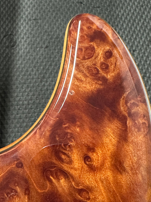 Used Sadowsky NYC Custom 21 Fret Redwood Lace Burl (2025) - Natural #9337 with Original Case