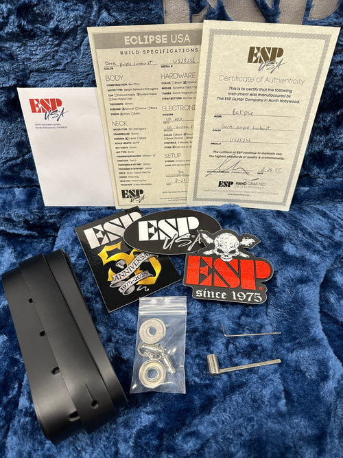 ESP Eclipse USA - Dark Purple Sunburst #25256
