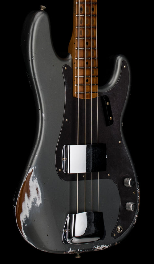 Fender Custom Shop Empire 58 Precision Bass Heavy Relic - Faded Aged Charcoal Frost Metallic #91085