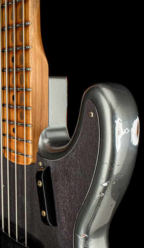 Fender Custom Shop Empire 58 Precision Bass Heavy Relic - Faded Aged Charcoal Frost Metallic #91085