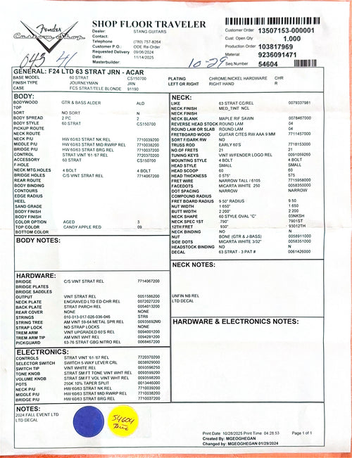 Fender Custom Shop LTD 1963 Stratocaster Journeyman Relic - Aged Candy Apple Red #89414