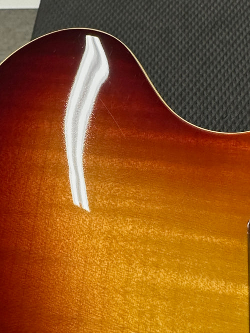 Used Epiphone ES-335 Figured (2024) - Raspberry Tea Burst #10118 with Hard Case