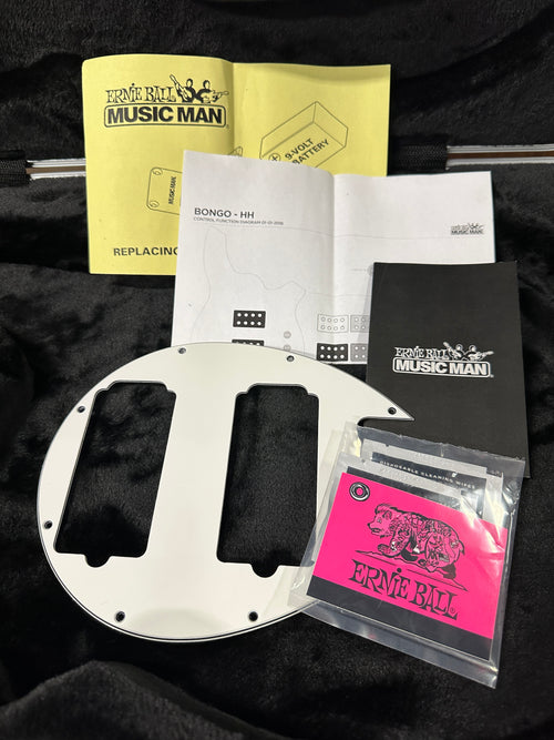 Used Ernie Ball Music Man Bongo 5 HH (2019) - Aqua Sparkle #86146 with Original Hard Case