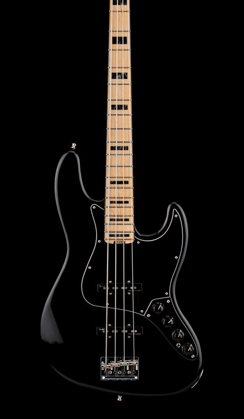 Used Fender American Elite Jazz Bass (2018) - Black #38266 with Hard Case