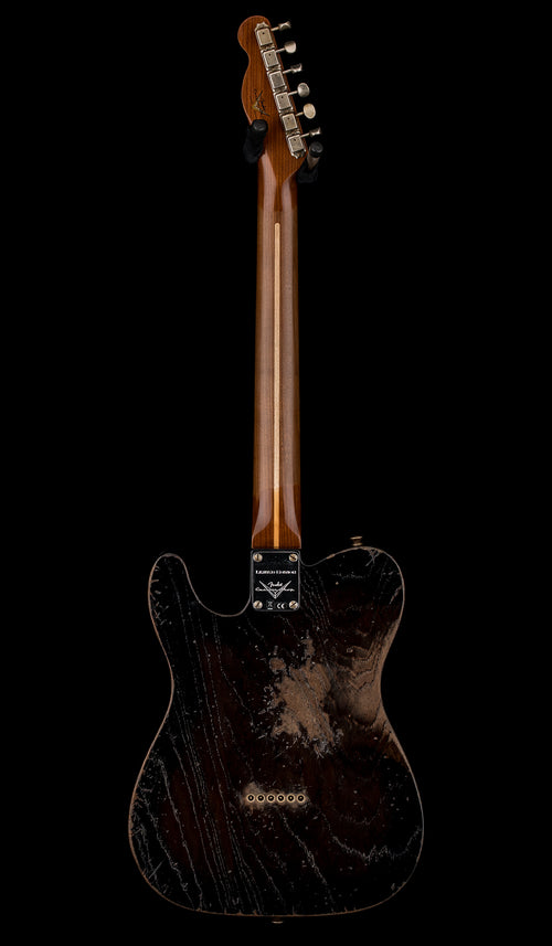 Fender Custom Shop LTD Roasted Reverse 50s Telecaster Heavy Relic - Ebony Transparent #44880