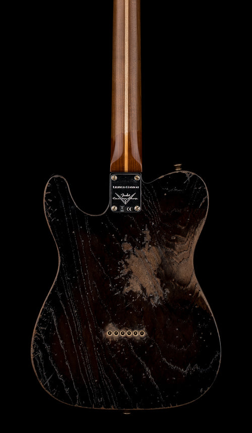 Fender Custom Shop LTD Roasted Reverse 50s Telecaster Heavy Relic - Ebony Transparent #44880