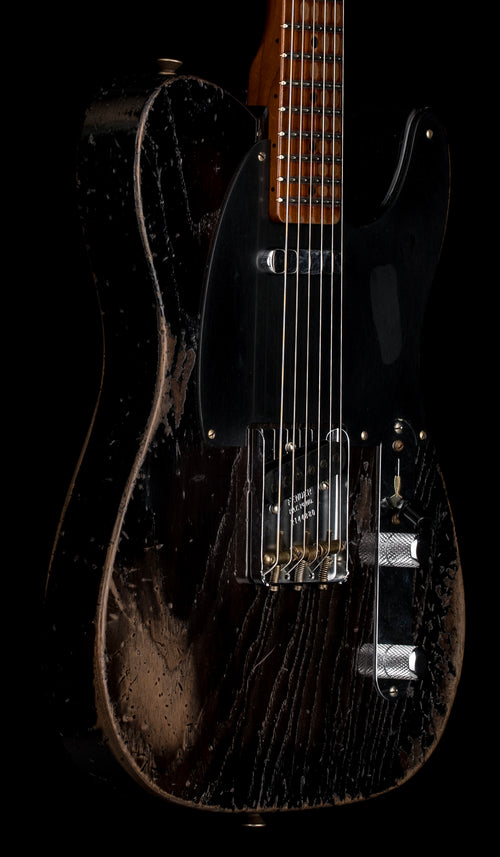 Fender Custom Shop LTD Roasted Reverse 50s Telecaster Heavy Relic - Ebony Transparent #44880