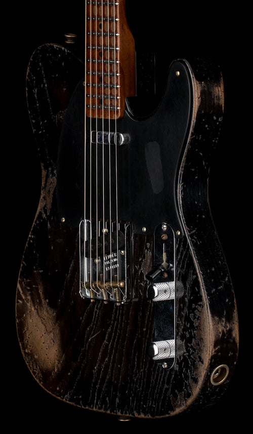 Fender Custom Shop LTD Roasted Reverse 50s Telecaster Heavy Relic - Ebony Transparent #44880