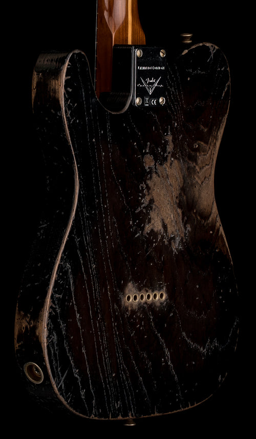 Fender Custom Shop LTD Roasted Reverse 50s Telecaster Heavy Relic - Ebony Transparent #44880