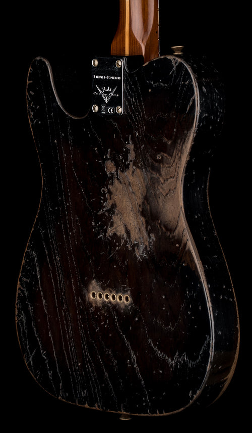 Fender Custom Shop LTD Roasted Reverse 50s Telecaster Heavy Relic - Ebony Transparent #44880