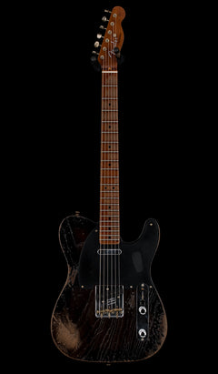 Fender Custom Shop LTD Roasted Reverse 50s Telecaster Heavy Relic - Ebony Transparent #44880