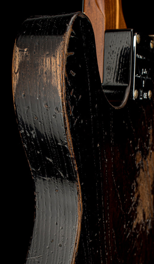 Fender Custom Shop LTD Roasted Reverse 50s Telecaster Heavy Relic - Ebony Transparent #44880