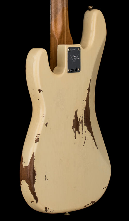 Fender Custom Shop Empire 58 Precision Bass Heavy Relic - Faded Aged Vintage White #87548