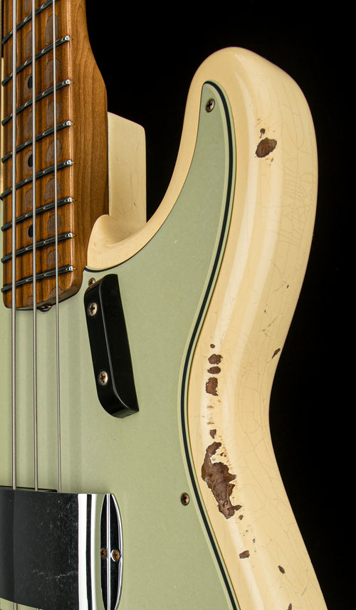 Fender Custom Shop Empire 58 Precision Bass Heavy Relic - Faded Aged Vintage White #87548
