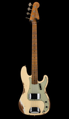 Fender Custom Shop Empire 58 Precision Bass Heavy Relic - Faded Aged Vintage White #87548