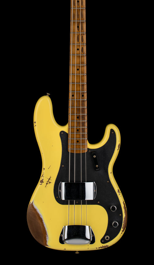 Fender Custom Shop Empire 58 Precision Bass Heavy Relic - Faded Aged Graffiti Yellow #86953