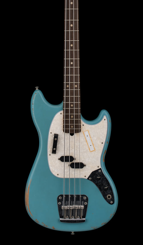 Fender JMJ Road Worn Mustang Bass - Faded Daphne Blue #19492