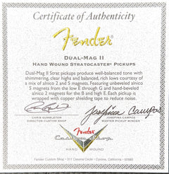 Fender Custom Shop Josefina Hand Wound Dual Mag II Stratocaster Pickups