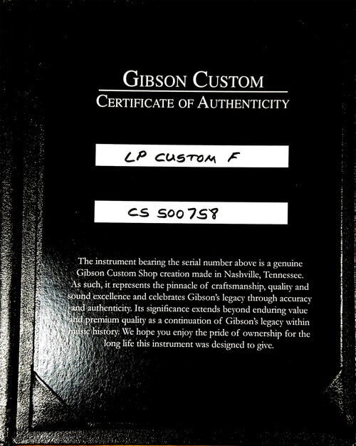 Gibson Custom Shop Les Paul Custom Figured - Rootbeer #00758