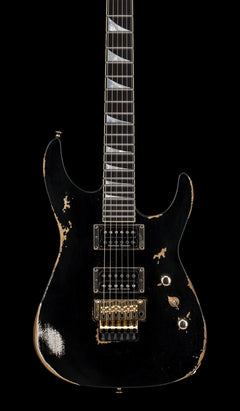 Jackson Custom Shop Korina DK 2H FR Relic - Black #19767 (Empire Music Spec)