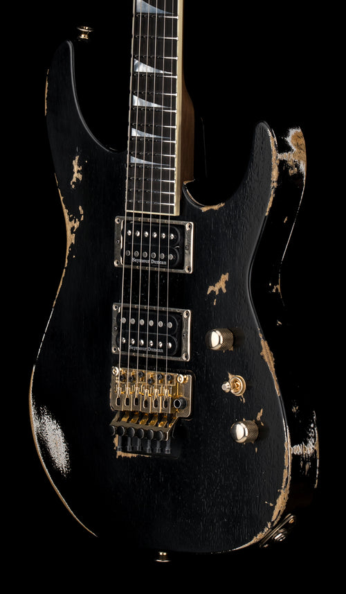 Jackson Custom Shop Korina DK 2H FR Relic - Black #19767 (Empire Music Spec)