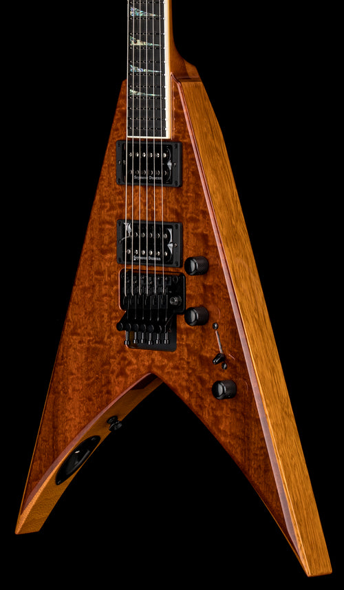Jackson Custom Shop Korina KV 2H FR AAA Quilted Sapele Top - Tiger Eye #11608 (Empire Music Spec)