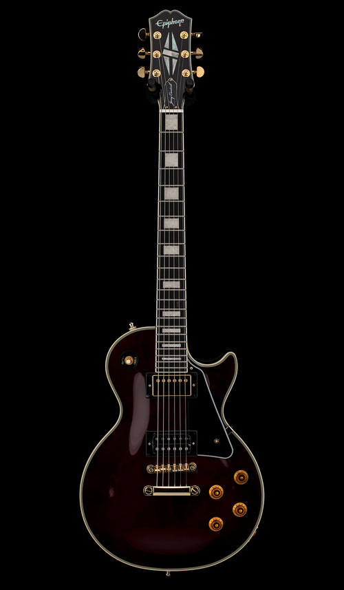 Used Epiphone Jerry Cantrell "Wino" Les Paul Custom (2023) - Dark Wine Red #29288 with Original Hard Case