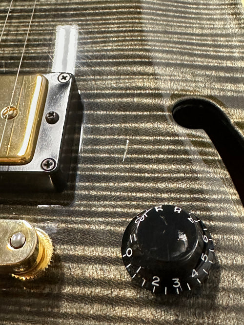 Used Hamer Custom Shop Monaco SuperPro (2007) - Transparent Black #55378 with Original Hard Case