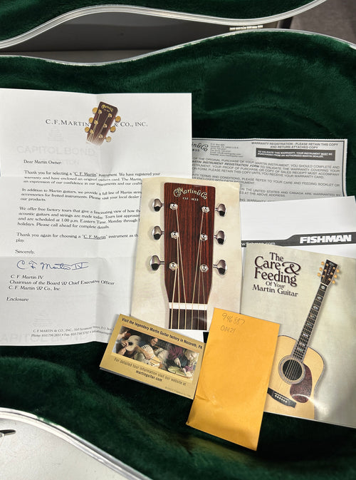 Used Martin OM-21 (2003) - Natural #46887 with Original Hard Case