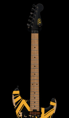 EVH Limited Edition Striped Series Frankie Aged - Black and Yellow #00931