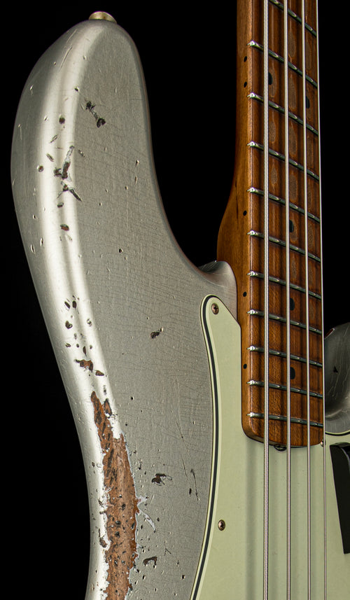 Fender Custom Shop Empire 58 Precision Bass Heavy Relic - Faded Aged Inca Silver #88198