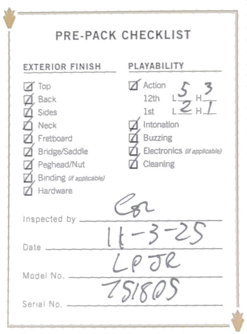 Gibson Custom Shop 1957 Les Paul Junior VOS - TV Yellow #51805