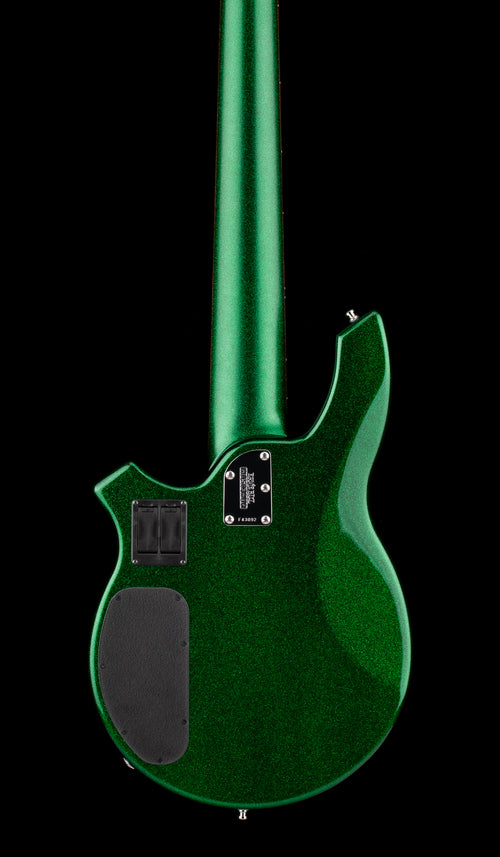 Used Ernie Ball Music Man Bongo 6 HS (2013) - Emerald Green Sparkle #43092 with Original Hard Case