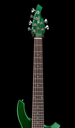 Used Ernie Ball Music Man Bongo 6 HS (2013) - Emerald Green Sparkle #43092 with Original Hard Case