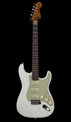 Used Fender Custom Shop Sweetwater GT11 Stratocaster Journeyman Relic (2025) - Olympic White/3-Color Sunburst #41567 with Original Hard Case