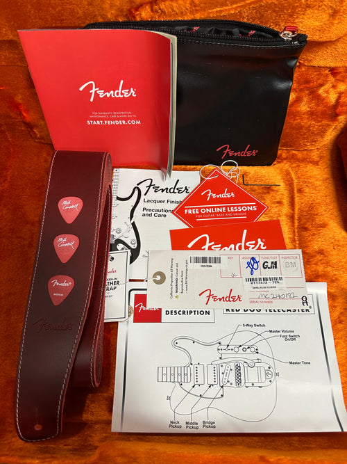 Used Fender Stories Collection Mike Campbell Red Dog Telecaster (2024) - Red Dog Red #40182 with Original Hard Case