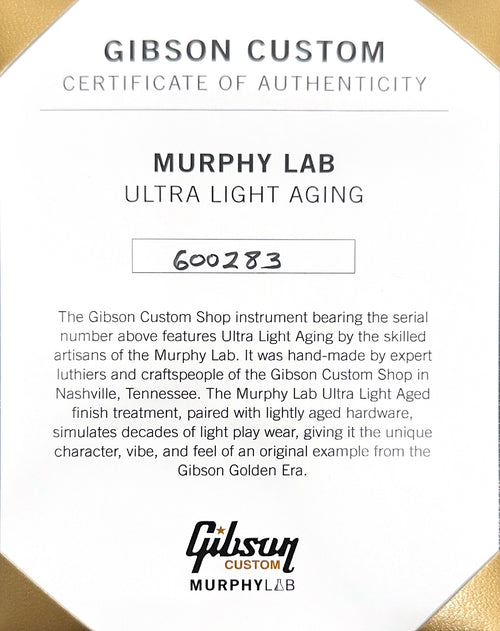 Used Gibson Custom Shop 1963 SG Special Reissue Murphy Lab Ultra Light Aged (2026) - Classic White #00283 with Original Hard Case