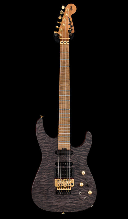 Used Jackson USA Phil Collen PC1 Satin Stain (2018) - Satin Transparent Black #9073 with Original Hard Case