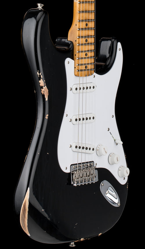 Fender Custom Shop Limited Edition Fat 1954 Stratocaster Relic with Closet Classic Hardware - Aged Black #0230