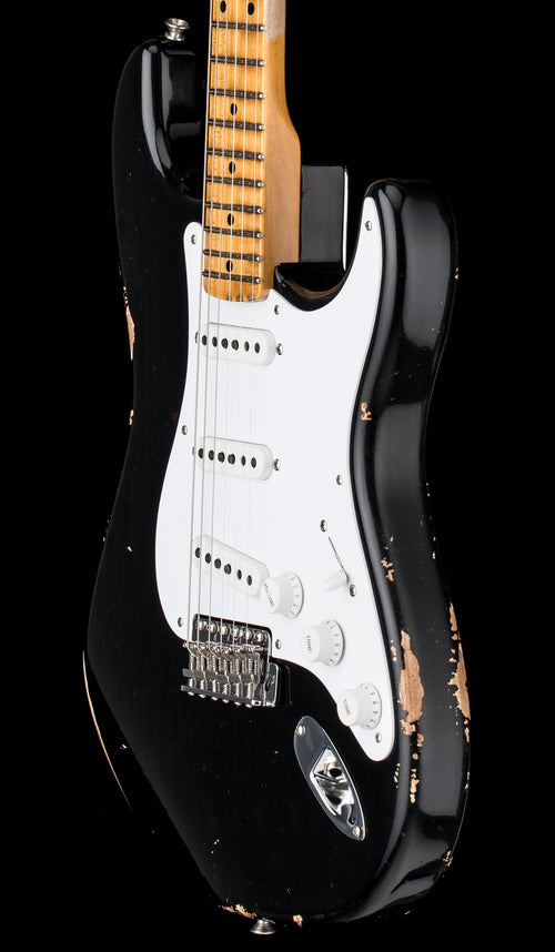 Fender Custom Shop Limited Edition Fat 1954 Stratocaster Relic with Closet Classic Hardware - Aged Black #0230