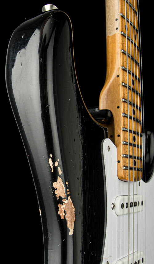 Fender Custom Shop Limited Edition Fat 1954 Stratocaster Relic with Closet Classic Hardware - Aged Black #0230