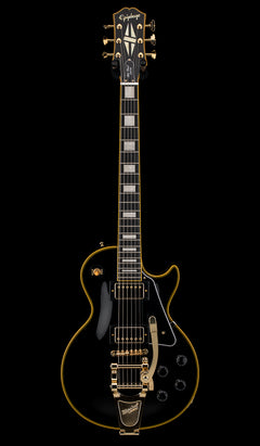 Used Epiphone Joe Bonamassa 1959 Les Paul Custom (2025) - Antique Ebony #26562 with Original Hard Case