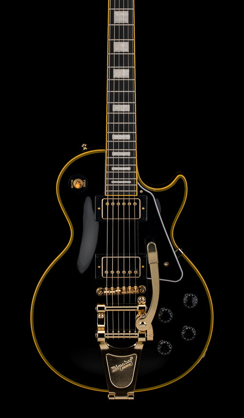 Used Epiphone Joe Bonamassa 1959 Les Paul Custom (2025) - Antique Ebony #26562 with Original Hard Case
