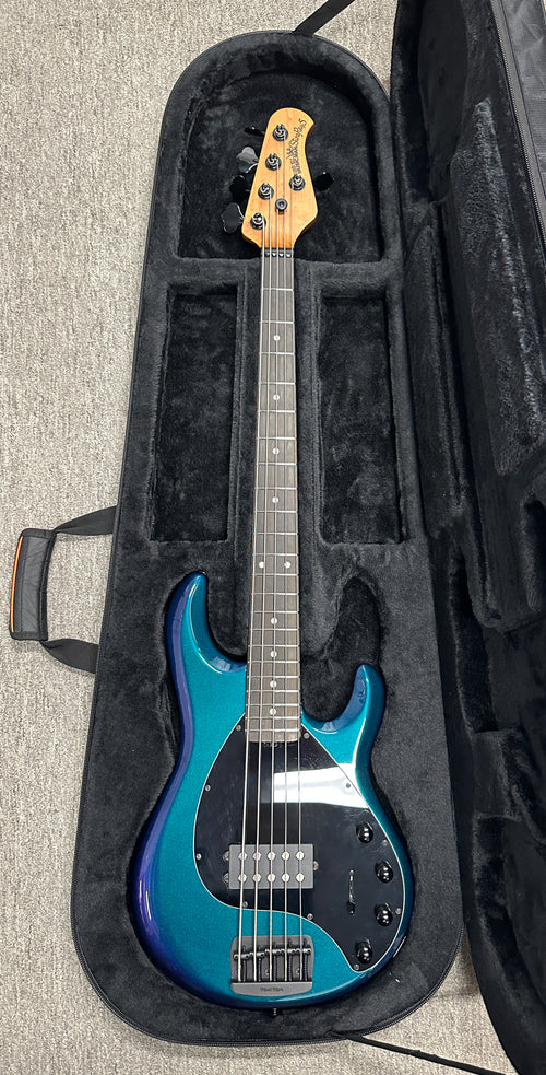 Used Ernie Ball Music Man StingRay Special 5 H - Sapphire Iris #04265 with Original Case