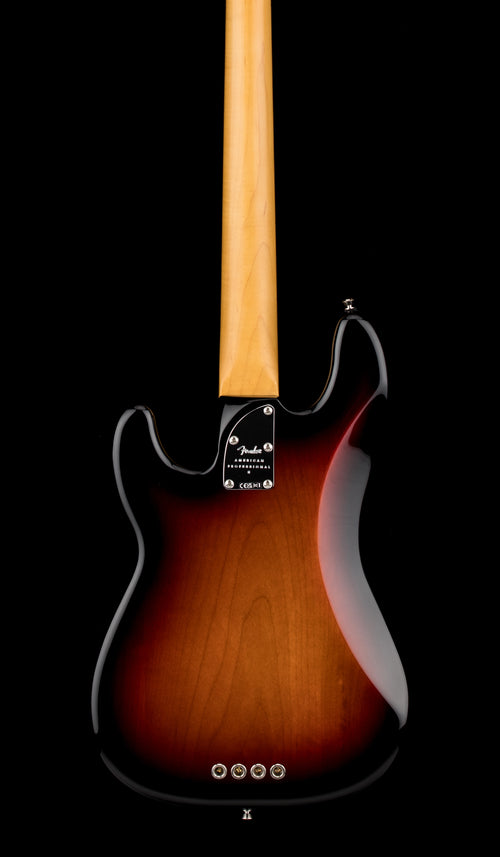Used Fender American Professional II Precision Bass (2024) - 3-Color Sunburst #56685 with Original Hard Case