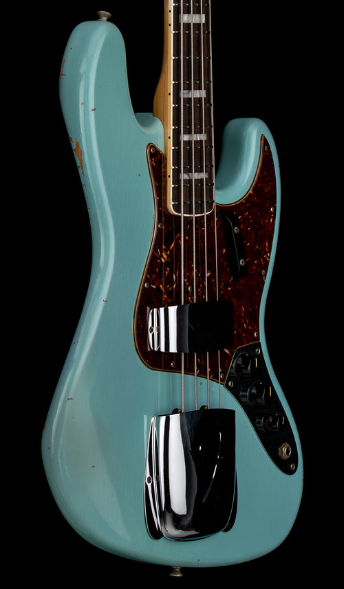 Used Fender Custom Shop 1966 Jazz Bass Journeyman Relic (2021) - Aged Daphne Blue with Original Hard Case