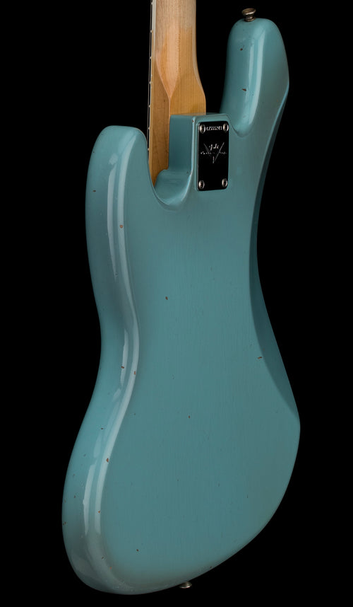 Used Fender Custom Shop 1966 Jazz Bass Journeyman Relic (2021) - Aged Daphne Blue with Original Hard Case